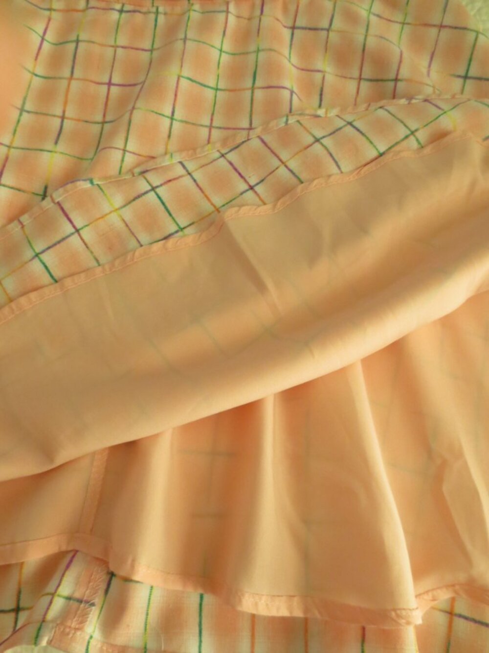 Unique Vintage Pink & Green Plaid Fit & Flare Cotton Dress - Picture 13 of 15